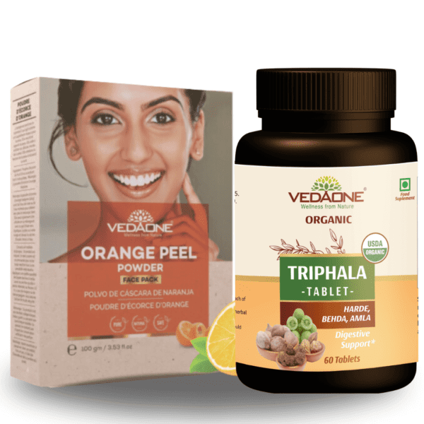 Triphala Caplets + Orange Peel Powder combo
