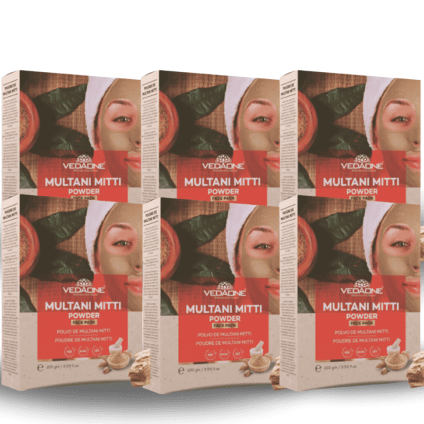 Multani Mitti Face Pack Powder 6 Pack Combo