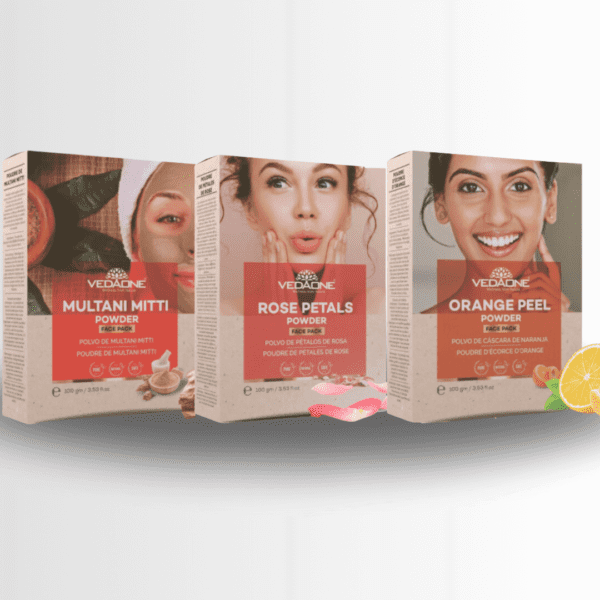 Face Whiteneing Pack (MultaniMitti + Rose Petals & Orange Peel) 3 pack