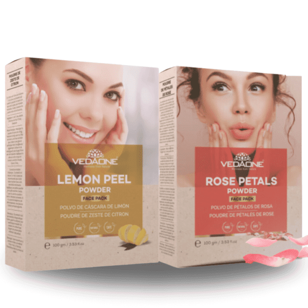 Anti Acne Pack (Lemon Peel + Rose Petals ) 2 pack combo